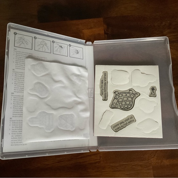 Stampin Up! Turtle & Co set of 9 clear mount stamp set - Picture 5 of 5